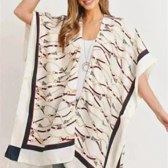 MODA ME COUTURE Accessories - Got me in Chains Kimono Top / Swimsuit Cov…